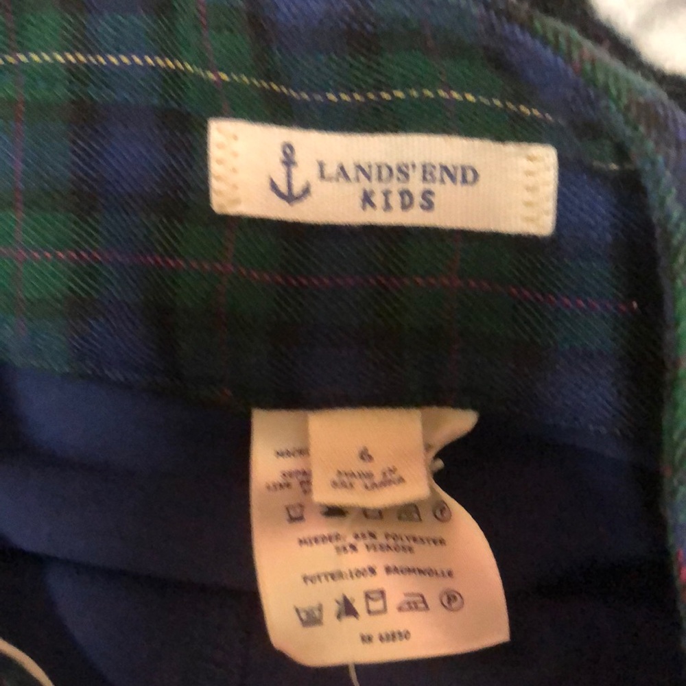 Lands End Kids Plaid Holiday Skirt - Picture 8 of 9